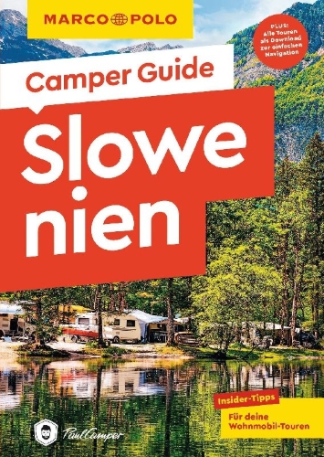 Buchcover und Innenansicht für das Buch: MARCO POLO Camper Guide Slowenien