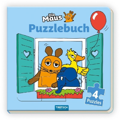 Buchcover und Innenansicht für das Buch: Trötsch Die Maus Puzzlebuch
