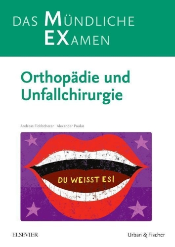 Buchcover und Innenansicht für das Buch: MEX Das Mündliche Examen Orthopädie u. Unfallchirurgie
