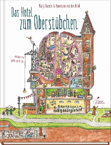 Buchcover und Innenansicht für das Buch: Het Hersenhotel