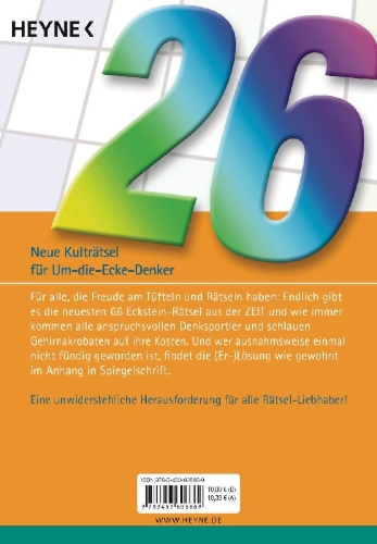 Buchcover und Innenansicht für das Buch: Um die Ecke gedacht 26