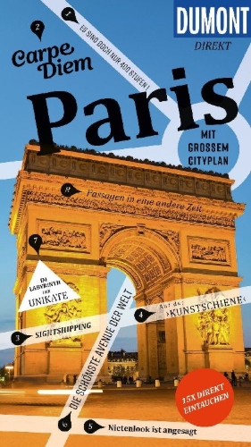 Buchcover und Innenansicht für das Buch: DUMONT direkt Reiseführer Paris