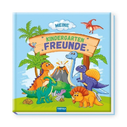Buchcover und Innenansicht für das Buch: Trötsch Freundebuch Meine Kindergartenfreunde Dinosaurier