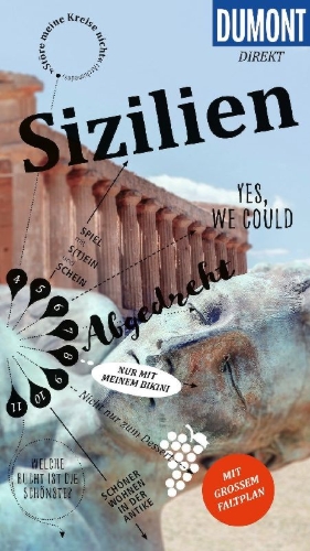 Buchcover und Innenansicht für das Buch: DUMONT direkt Reiseführer Sizilien