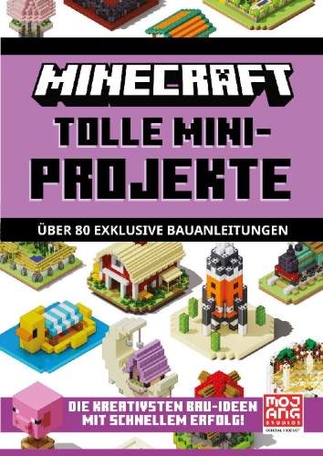 Buchcover und Innenansicht für das Buch: Minecraft Bite-Size Builds. Awesome Mini-Builds Collection