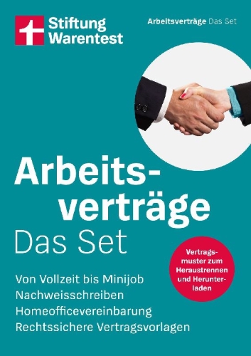 Buchcover und Innenansicht für das Buch: Arbeitsverträge: Das Set