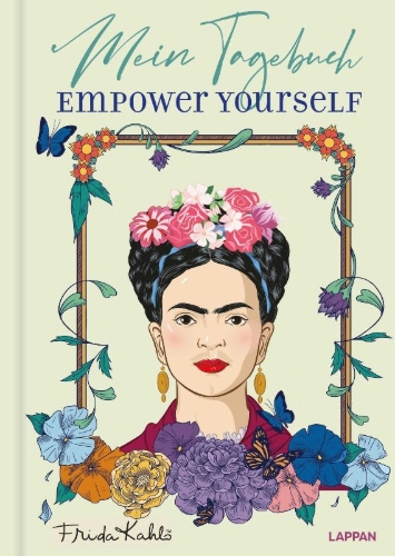 Buchcover und Innenansicht für das Buch: Mein Frida Kahlo Tagebuch