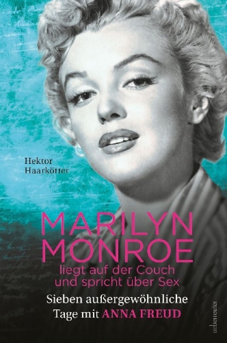 Buchcover und Innenansicht für das Buch: Marilyn Monroe liegt auf der Couch und spricht über Sex