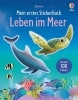 Buchcover und Innenansicht für das Buch: Mein erstes Stickerbuch: Leben im Meer