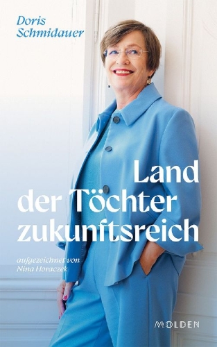 Buchcover und Innenansicht für das Buch: Land der Töchter zukunftsreich