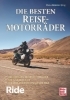 Buchcover und Innenansicht für das Buch: Ride - Die besten Reisemotorräder: neu & gebraucht