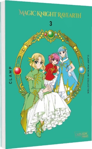 Buchcover und Innenansicht für das Buch: Mahou Kishi Rayearth