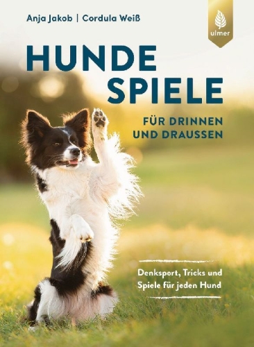 Buchcover und Innenansicht für das Buch: Hundespiele für drinnen und draußen