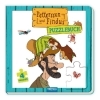 Buchcover und Innenansicht für das Buch: Trötsch Pettersson und Findus Pappenbuch Puzzlebuch