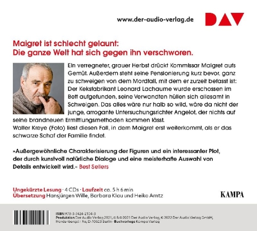 Buchcover und Innenansicht für das Buch: Maigret und die widerspenstigen Zeugen