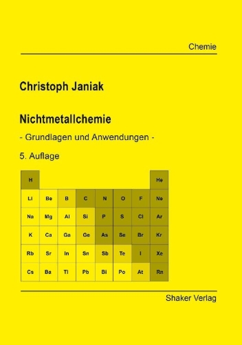 Buchcover und Innenansicht für das Buch: Nichtmetallchemie