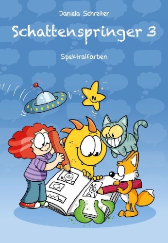 Buchcover und Innenansicht für das Buch: Schattenspringer