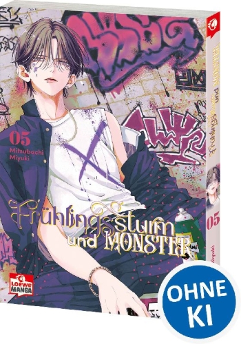 Buchcover und Innenansicht für das Buch: HARU NO ARASHI TO MONSTER