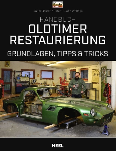 Buchcover und Innenansicht für das Buch: Handbuch Oldtimer-Restaurierung