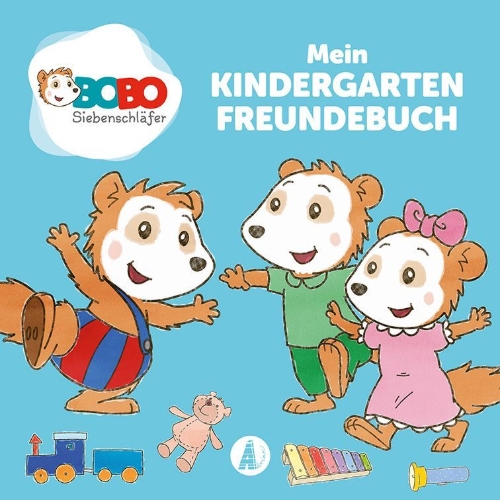 Buchcover und Innenansicht für das Buch: Bobo Siebenschläfer - Mein Kindergarten Freundebuch