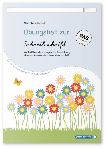 Buchcover und Innenansicht für das Buch: Ich kann richtig schön schreiben - Schulausgangsschrift SAS