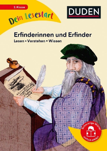 Buchcover und Innenansicht für das Buch: Dein Lesestart - Erfinderinnen und Erfinder