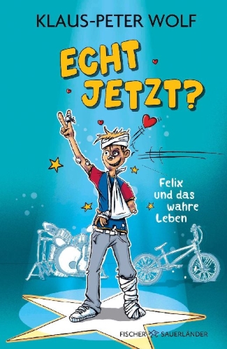 Buchcover und Innenansicht für das Buch: Echt jetzt? Felix und das wahre Leben