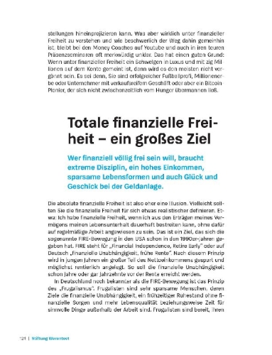 Buchcover und Innenansicht für das Buch: Money Goals