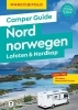 Buchcover und Innenansicht für das Buch: MARCO POLO Camper Guide Nordnorwegen: Lofoten & Nordkap