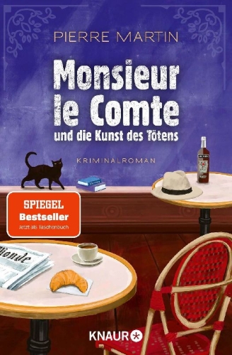 Buchcover und Innenansicht für das Buch: Monsieur le Comte und die Kunst des Tötens