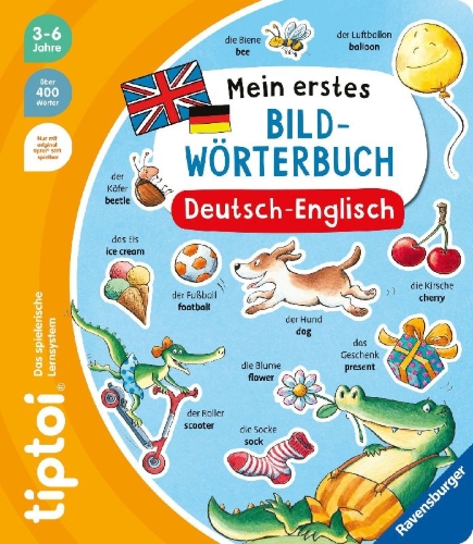 Buchcover und Innenansicht für das Buch: tiptoi® - Mein erstes Bild-Wörterbuch Deutsch-Englisch