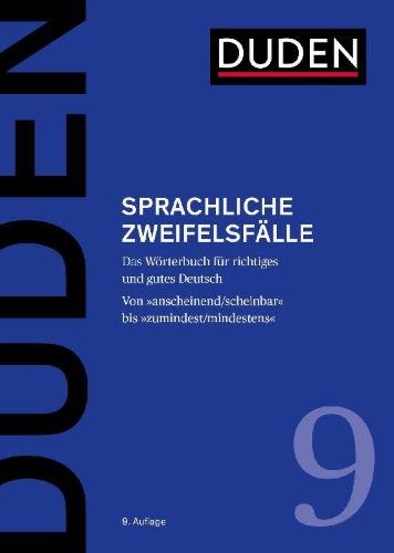 Buchcover und Innenansicht für das Buch: Duden  Sprachliche Zweifelsfälle