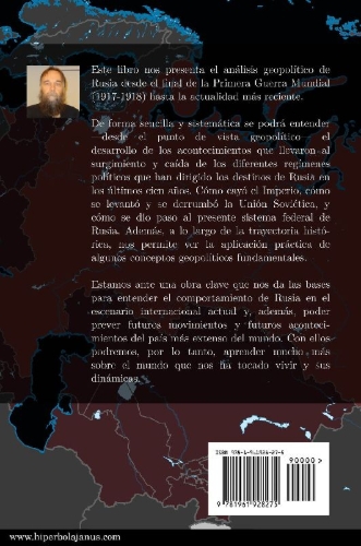 Buchcover und Innenansicht für das Buch: La geopolítica de Rusia