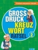 Buchcover und Innenansicht für das Buch: Großdruck Kreuzworträtsel Band 2 -  Rätselbuch für Senioren & Rentner mit großer Schrift