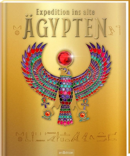 Buchcover und Innenansicht für das Buch: Expedition ins alte Ägypten