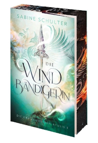 Buchcover und Innenansicht für das Buch: Die Windbändigerin - Die Chroniken von Atulis 3