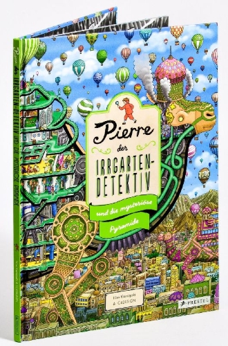 Buchcover und Innenansicht für das Buch: Pierre the Maze Detective: The Hunt for the Maze Pyramid