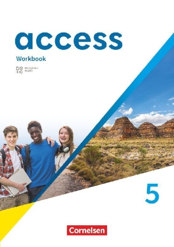 Buchcover und Innenansicht für das Buch: Access Band 5: 9. Schuljahr - Allgemeine Ausgabe 2022 - Workbook mit digitalen Medien