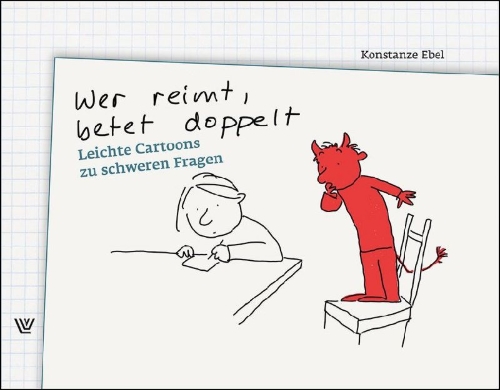 Buchcover und Innenansicht für das Buch: Wer reimt, betet doppelt