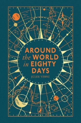 Buchcover und Innenansicht für das Buch: Around the World in Eighty Days