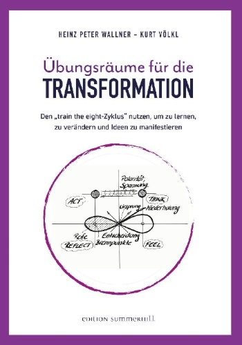 Buchcover und Innenansicht für das Buch: Übungsräume für die TRANSFORMATION