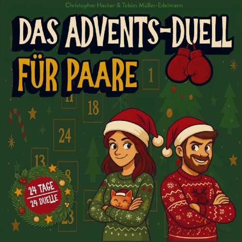 Buchcover und Innenansicht für das Buch: Das Advents-Duell für Paare