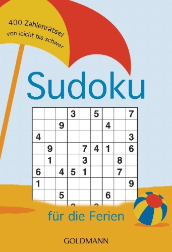 Buchcover und Innenansicht für das Buch: Sudoku für die Ferien