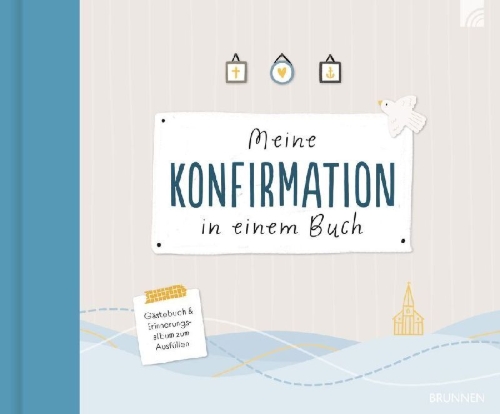 Buchcover und Innenansicht für das Buch: Meine Konfirmation in einem Buch