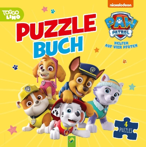 Buchcover und Innenansicht für das Buch: PAW Patrol Puzzlebuch