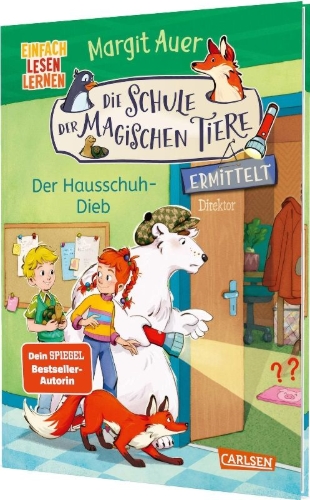Buchcover und Innenansicht für das Buch: Die Schule der magischen Tiere ermittelt Neuausgabe 2: Der Hausschuh-Dieb
