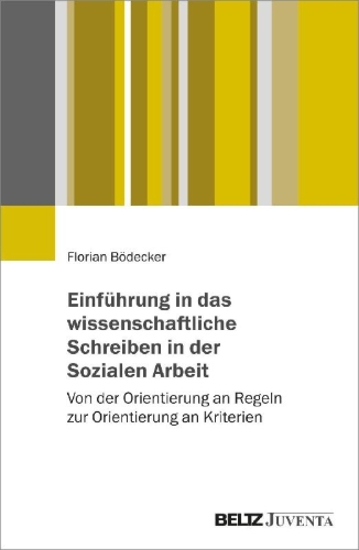 Buchcover und Innenansicht für das Buch: Einführung in das wissenschaftliche Schreiben in der Sozialen Arbeit