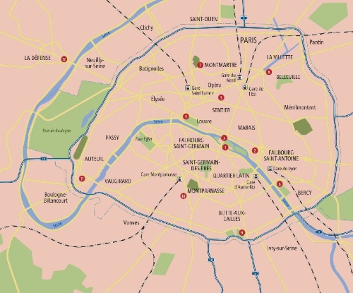 Buchcover und Innenansicht für das Buch: Zu Fuß durch Paris