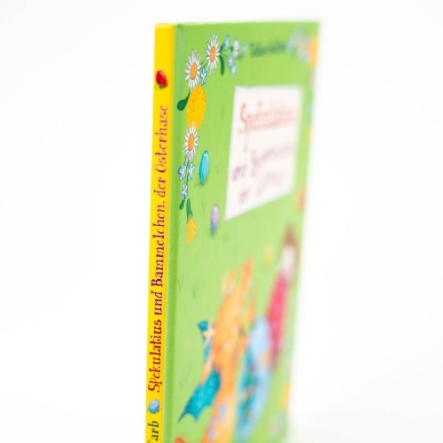 Buchcover und Innenansicht für das Buch: Spekulatius, der Weihnachtsdrache. Spekulatius und Bammelchen, der Osterhase