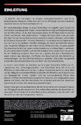 Buchcover und Innenansicht für das Buch: Star Wars Comics: Tie-Jäger Schattengeschwader